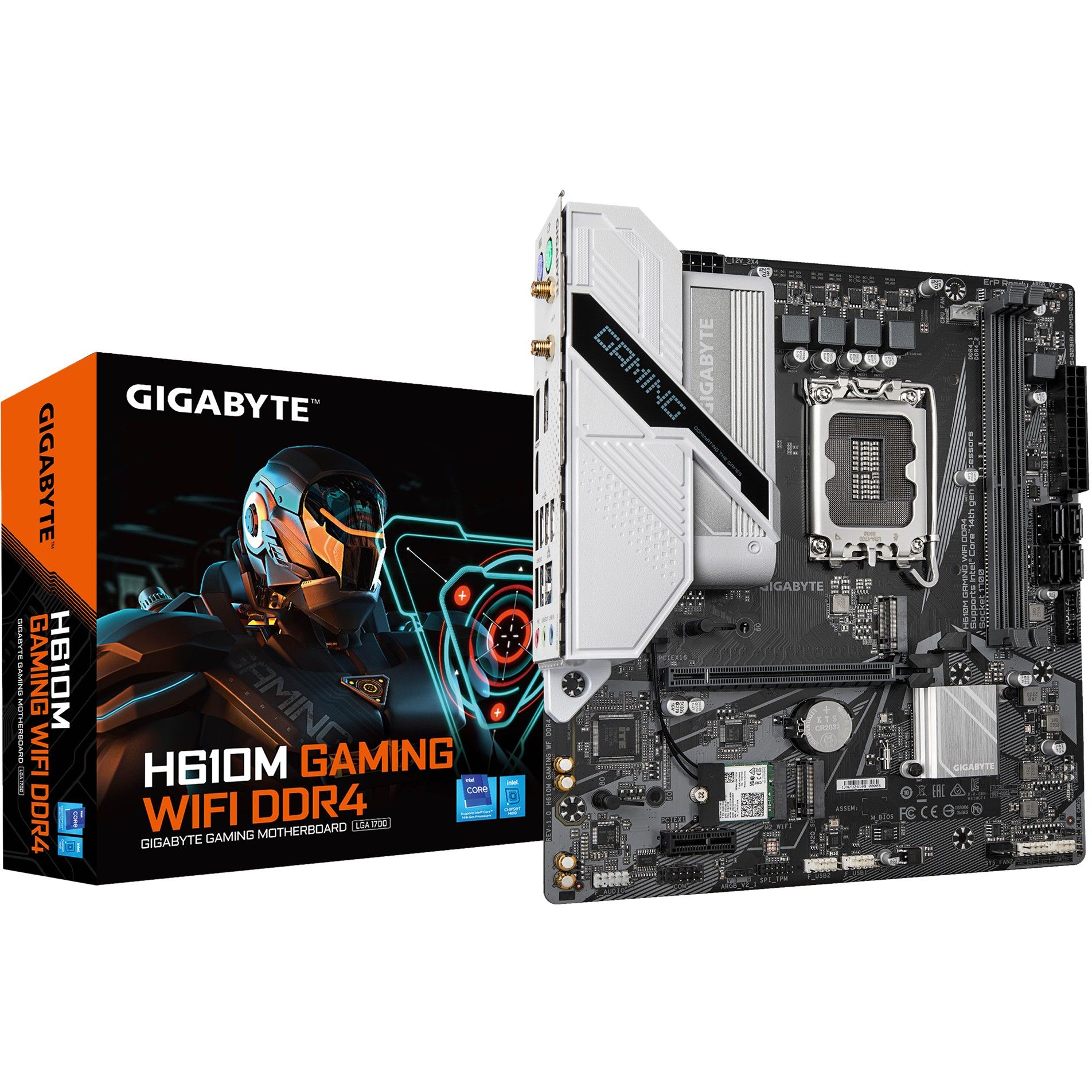 Pllakë Amë MB Intel Gigabyte H610M GAMING WF / Intel Socket 1700 / DDR4 / mATX / HDMI+DP