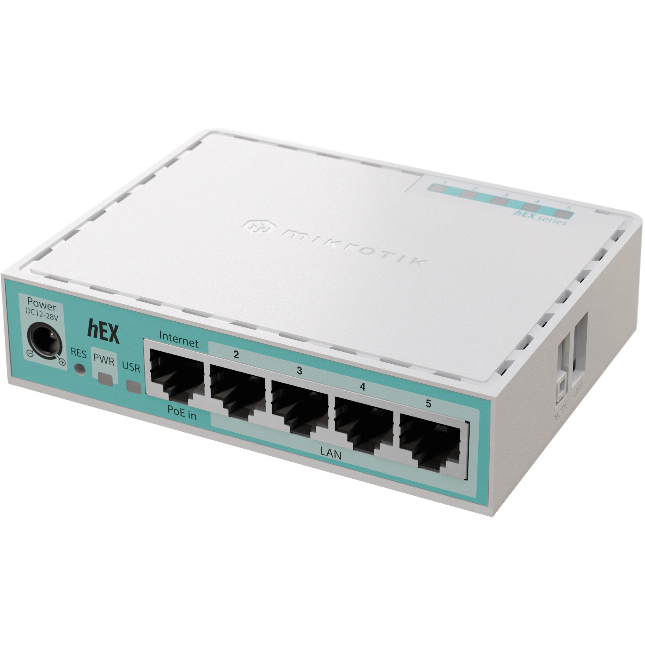 MikroTik RouterBOARD E50UG. hEX. 5x Gigabit. USB. micro SD