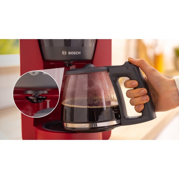 Aparat për kafe Bosch TKA2M114 / Makinë Kafeje / 10–15 Filxhanë / Filter / 1100W / E kuqe - Figura 4