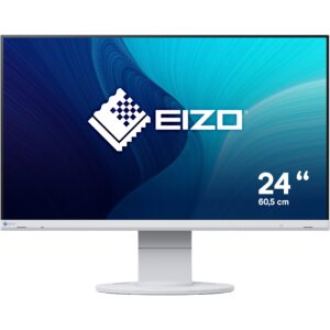 Monitor EIZO EV2460‑WT / 23.8"/ Full HD IPS / LED / 60Hz / 5ms / HDMI + USB + VGA +DVI  – Bardhë