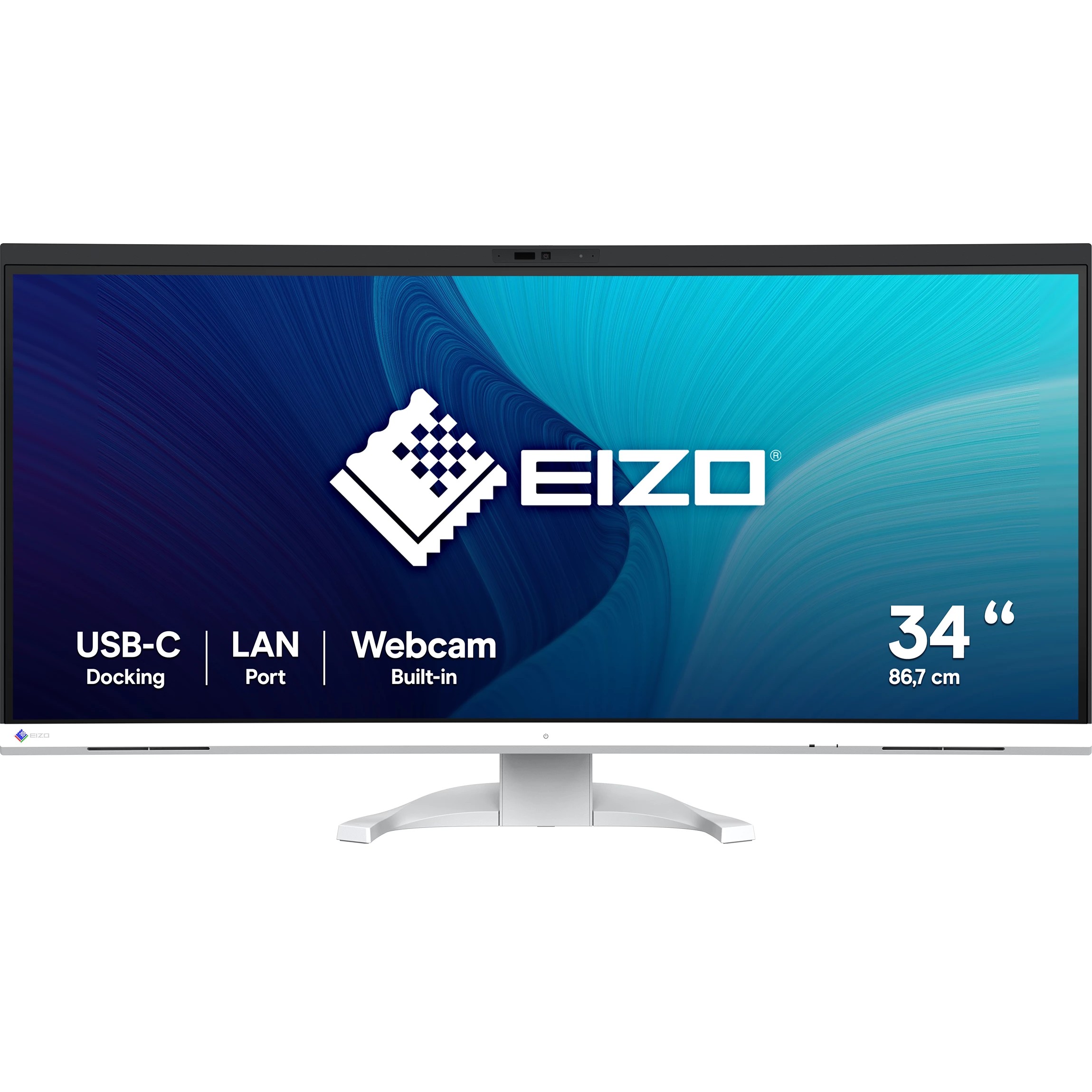 EIZO 86.7cm (34.1") EV3450XC-WT 21:9 4K 2xHDMI+DP+USB-C Curv