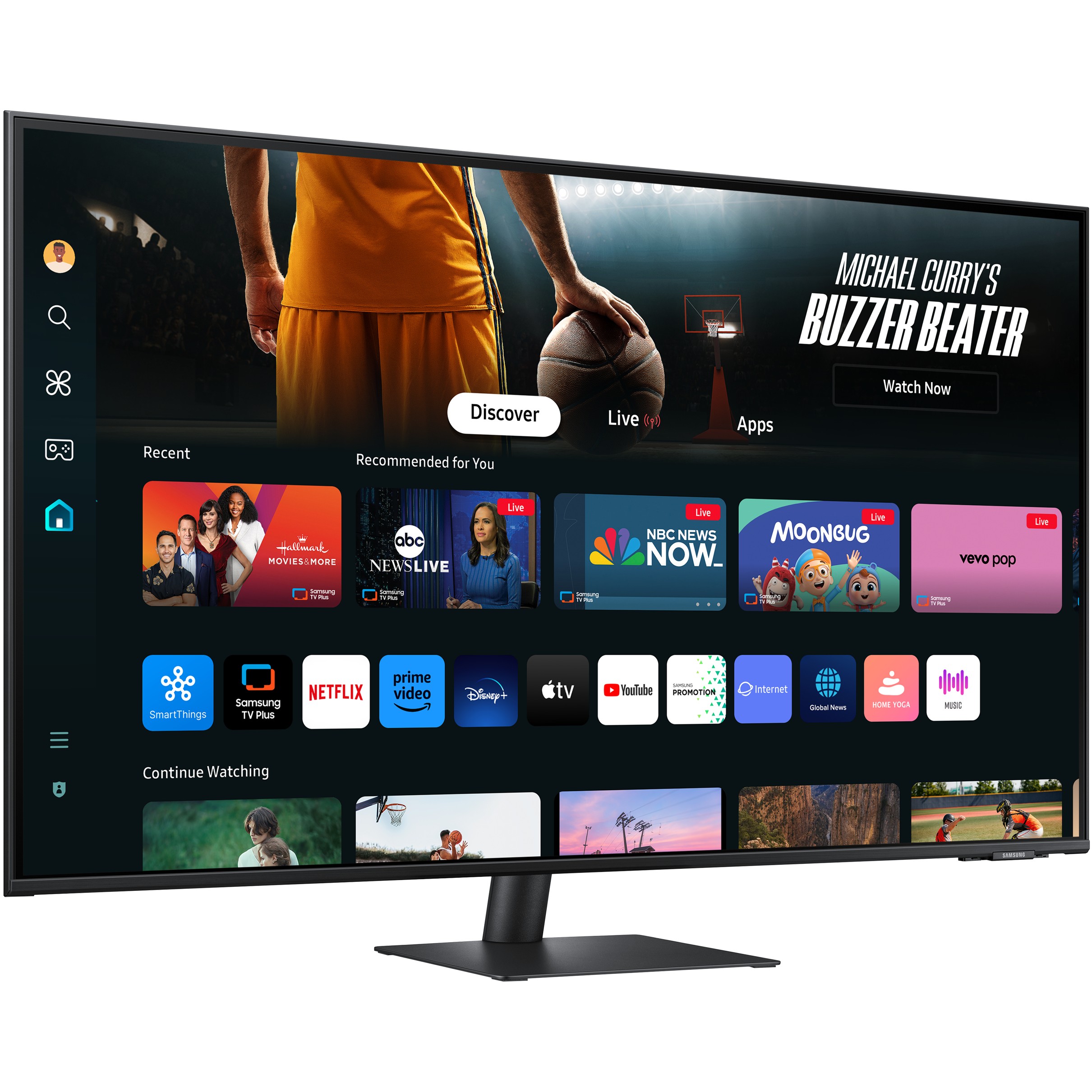 Monitor Samsung S43DM702UU (M70D) / 43″ / 4K UHD / VA / 16:9 / 60Hz / 4ms / USB-C + 2× HDMI + USB-A / E zezë - Figura 2