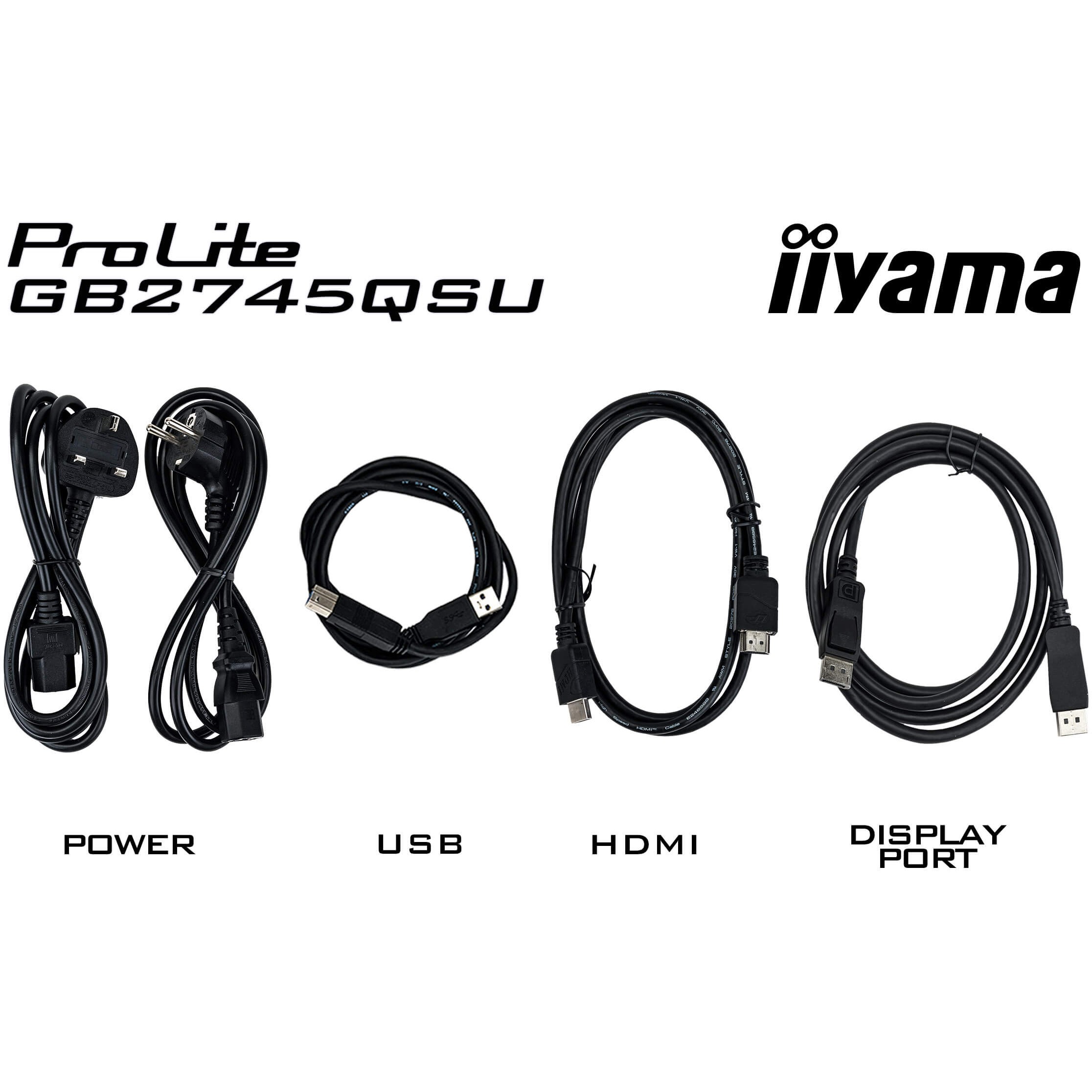 Monitor iiyama GB2745QSU‑B2 / 27″ / WQHD / IPS LCD / 16:9 / 100Hz / 1ms / HDMI + DP + 2× USB / E zezë / Lift + Pivot - Figura 5