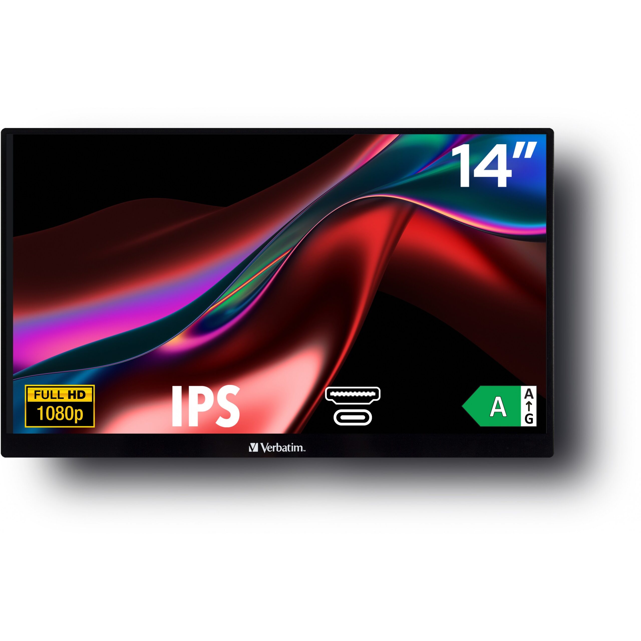 Monitor Verbatim PM-14 / 14″ / Full HD TFT/IPS LCD / 6ms / HDMI - Zezë - Figura 2