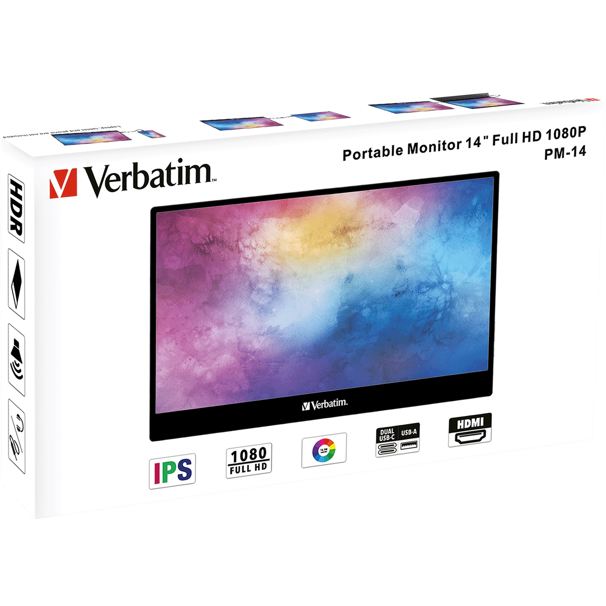 Monitor Verbatim PM-14 / 14″ / Full HD TFT/IPS LCD / 6ms / HDMI - Zezë - Figura 5