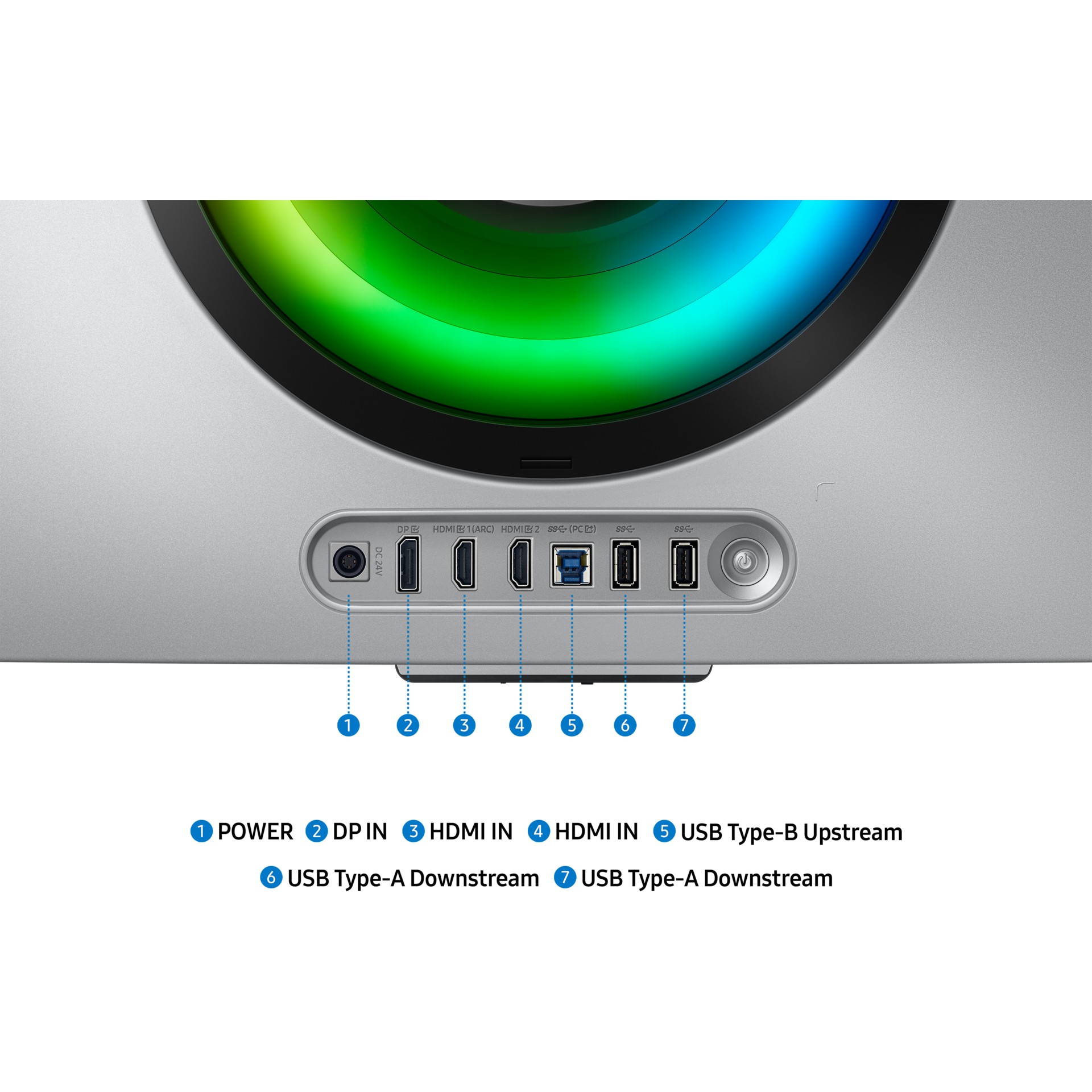 Monitor Gaming i lakuar Samsung G85SD / 34" UltraWide Quad HD OLED 0.03 ms 175 Hz Curved / DisplayPort , HDMI , USB / e bardhë - Figura 4