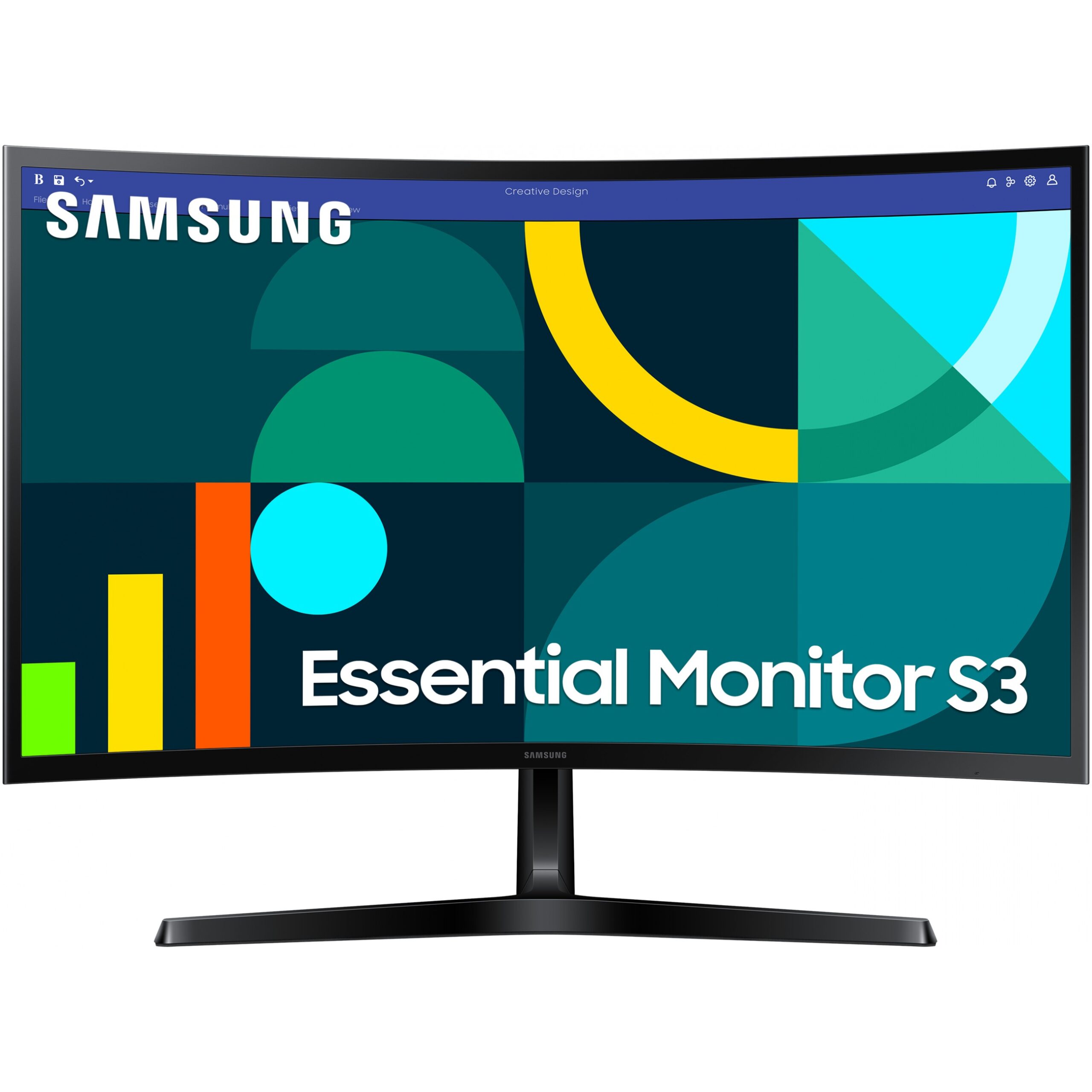Monitor i lakuar Samsung S27D366GAU / 27" Full HD VA Curved 4ms 100Hz / VGA HDMI / e zezë