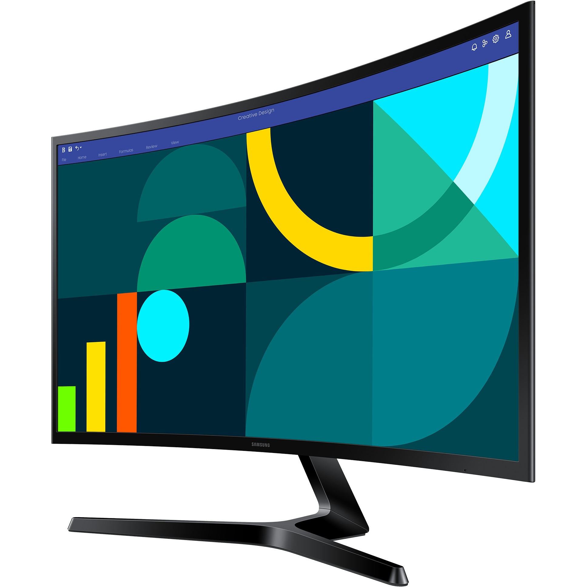 Monitor i lakuar Samsung S27D366GAU / 27" Full HD VA Curved 4ms 100Hz / VGA HDMI / e zezë - Figura 2