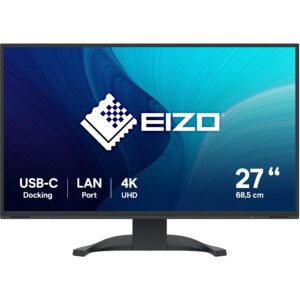 Monitor EIZO EV2740X-BK / 27″ / 4K Ultra HD IPS LCD / 60Hz / 5ms / USB + 2x HDMI + DP + USB-C - Zezë