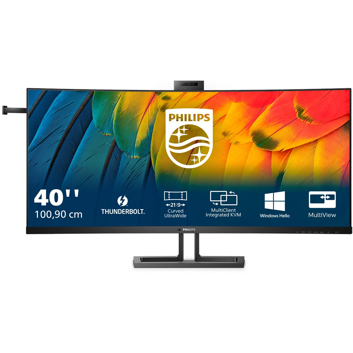 Monitor Philips 40B1U6903CH / 39.5" 5K Ultra HD 50 Hz 4ms IPS / HDMI + DP + USBC / e zezë - Figura 2