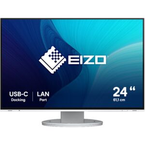 Monitor EIZO EV2495-WT / 24″ / WUXGA IPS LED / 60Hz / 5ms / USB + HDMI + DP + USB-C - Bardhë