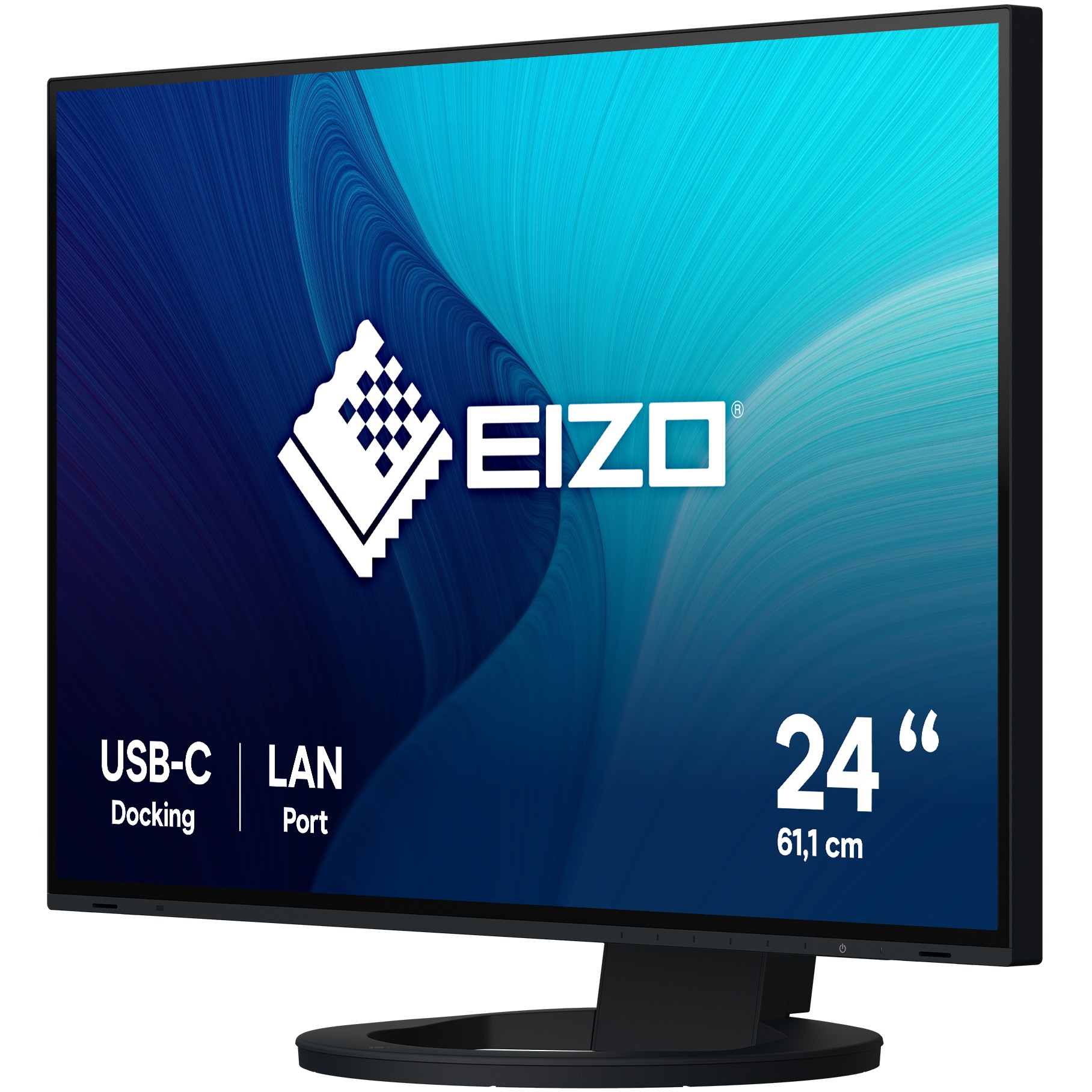 Monitor EIZO EV2495-BK / 24″ / WUXGA IPS LED / 60Hz / 5ms / USB + HDMI + DP + USB-C - Zezë - Figura 2