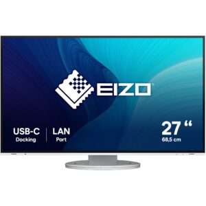 Monitor EIZO EV2795-WT / 27″ / WQHD IPS LED / 60Hz / 5ms / USB + HDMI + DP + USB-C - Bardhë
