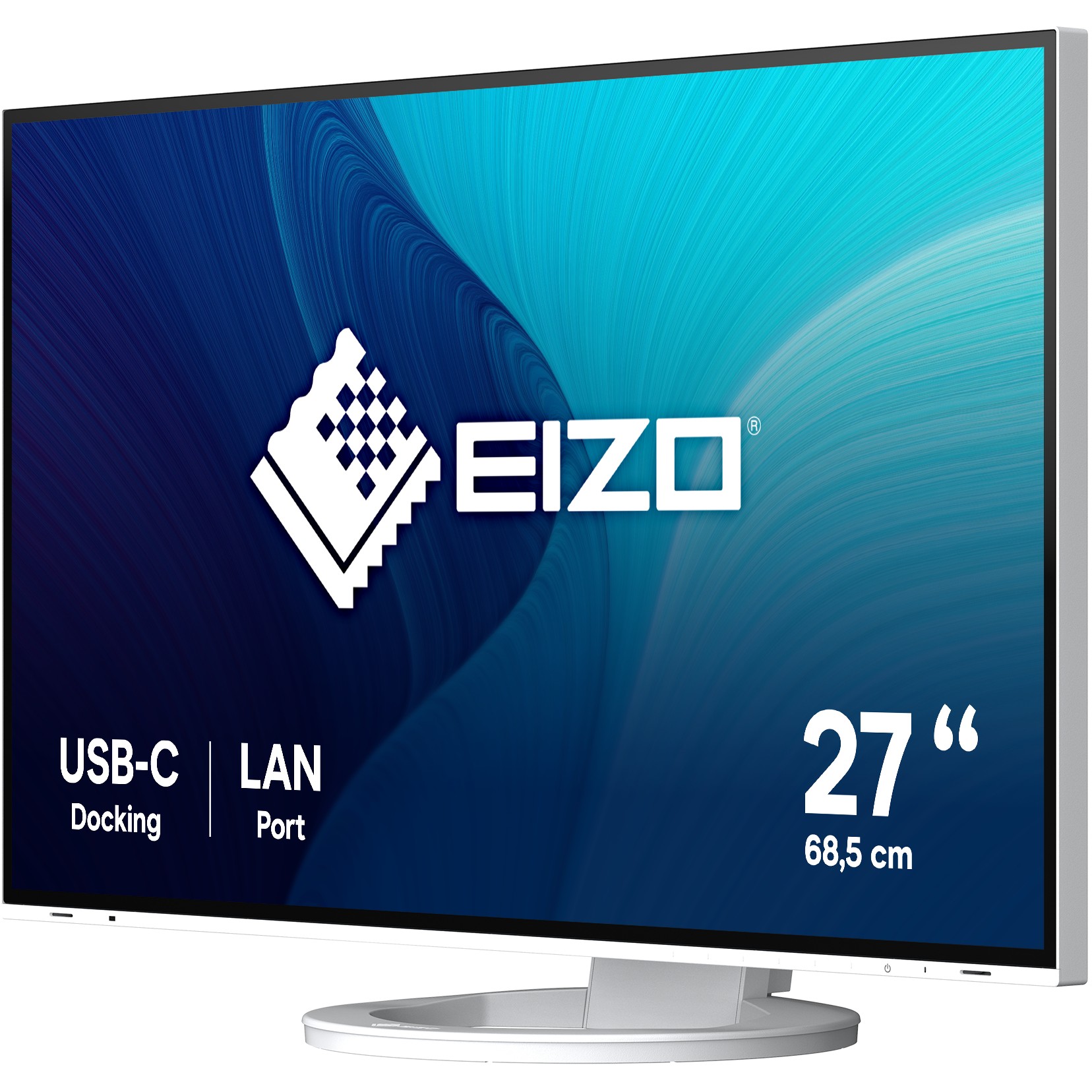 Monitor EIZO EV2795-WT / 27″ / WQHD IPS LED / 60Hz / 5ms / USB + HDMI + DP + USB-C - Bardhë - Figura 2