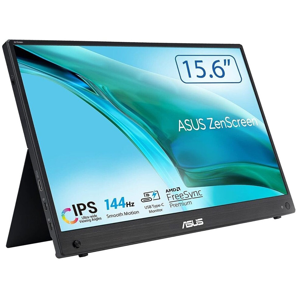 Monitor ASUS ZenScreen MB16AHG / 15.6″ / Full HD IPS / 144Hz / 3ms / Mini HDMI + HDMI + USB-C - Zezë