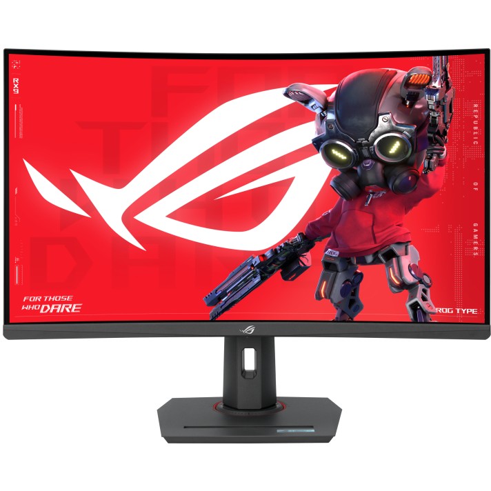 Monitor Gaming i lakuar ASUS ROG Strix XG32WCS / 31.5" 2K Quad HD 180 Hz 1 ms Fast VA Curved / HDMI DP / e zezë