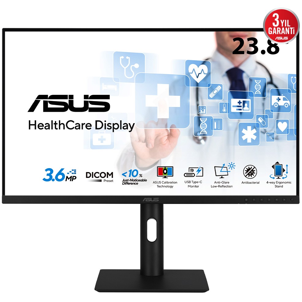 Monitor ASUS Business HA2441A / 23.8″ / WQHD IPS LCD / 75Hz / 5ms / USB + HDMI + DP - Zezë