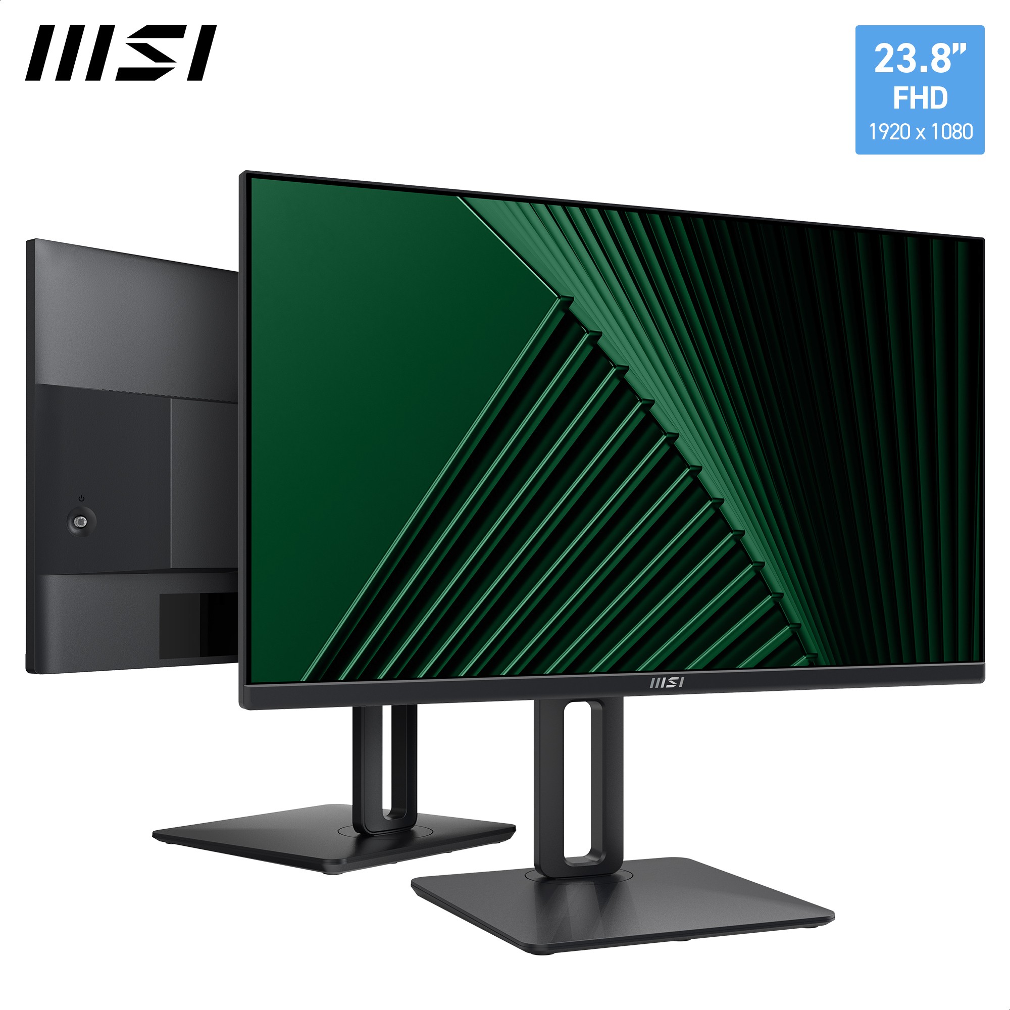 Monitor MSI PRO MP245PG / 24″ / Full HD IPS LCD / 100Hz / 4ms / VGA + HDMI + DP / Pivot - Zezë - Figura 5