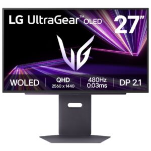 Monitor Gaming LG 27GX790A-B / 27" / QHD OLED / 480Hz / 0.03ms / USB+HDMI+DP - Zezë