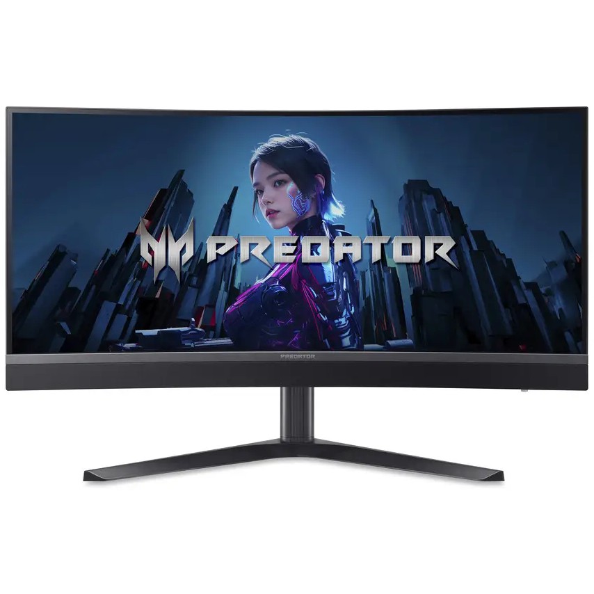 Monitor Gaming i lakuar Acer Predator X34V3b / 34" UltraWide Quad HD 180Hz 1 ms VA Curved / HDMI, DisplayPort / e zezë