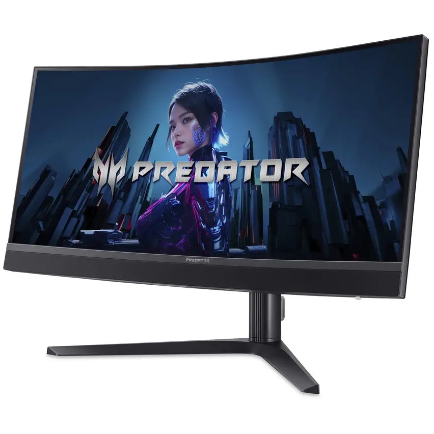 Monitor Gaming i lakuar Acer Predator X34V3b / 34" UltraWide Quad HD 180Hz 1 ms VA Curved / HDMI, DisplayPort / e zezë - Figura 3
