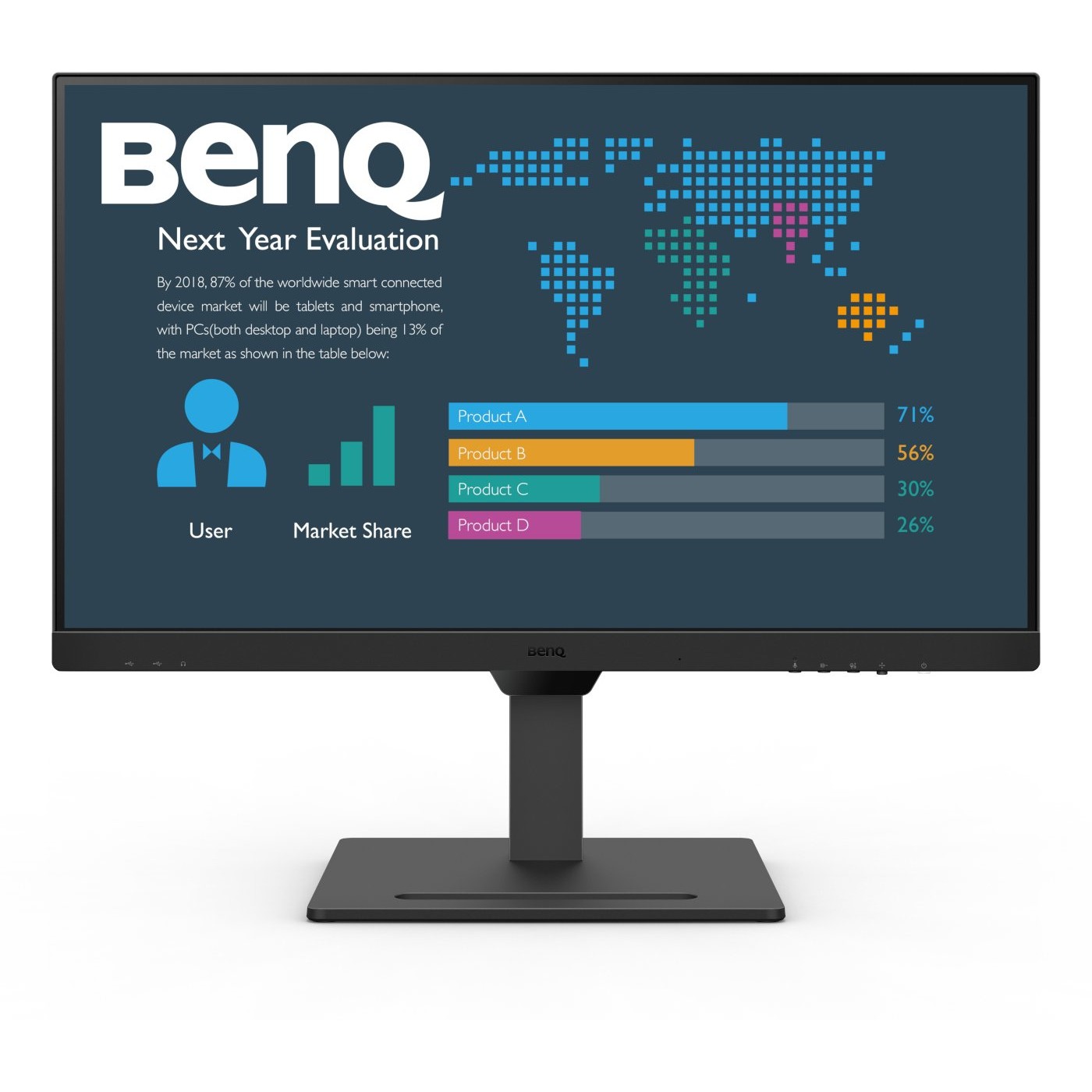 Monitor BenQ BL2790QT / 27″ / Quad HD LED IPS / 75Hz / 5ms / USB + DP + USB-C + HDMI - Zezë