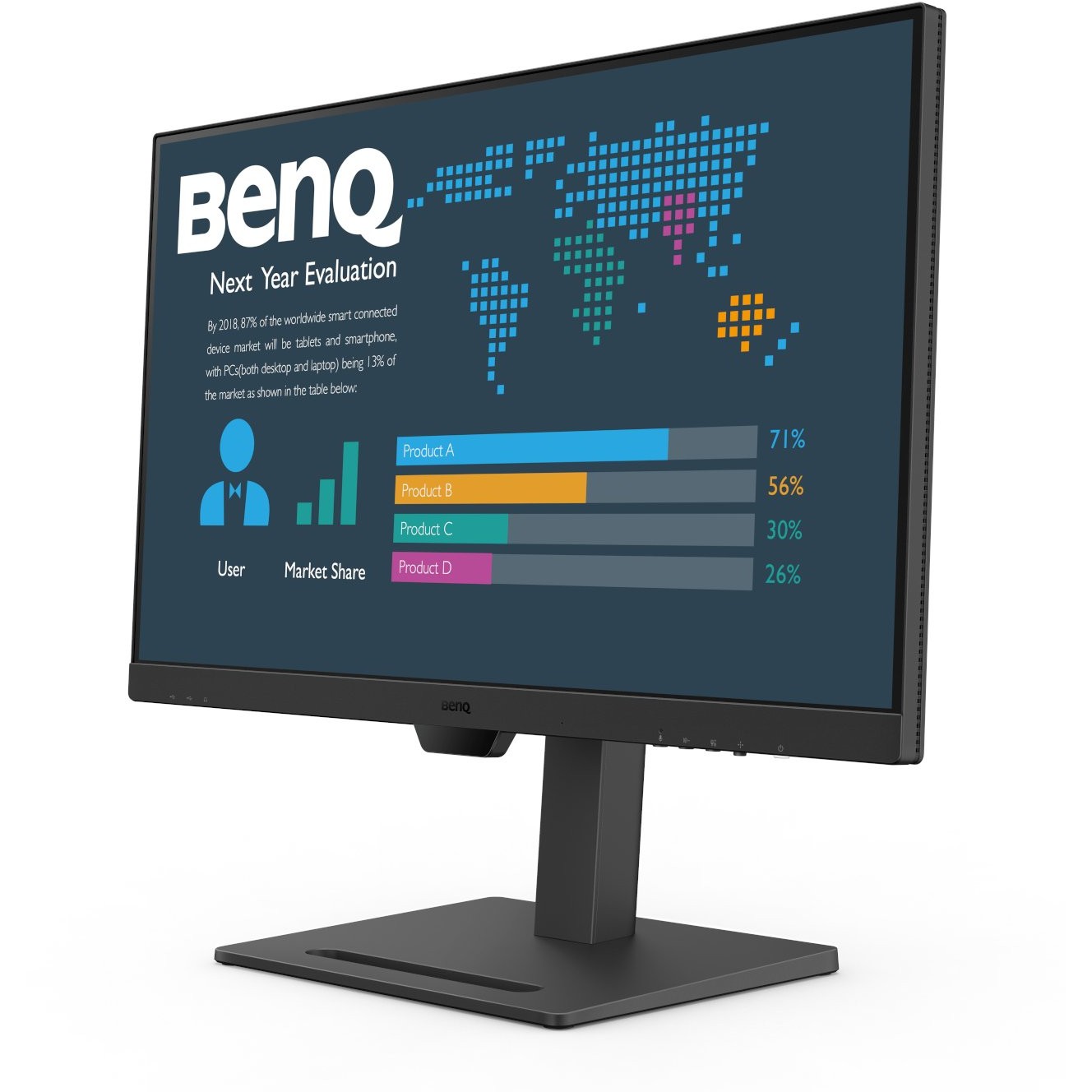 Monitor BenQ BL2790QT / 27″ / Quad HD LED IPS / 75Hz / 5ms / USB + DP + USB-C + HDMI - Zezë - Figura 4