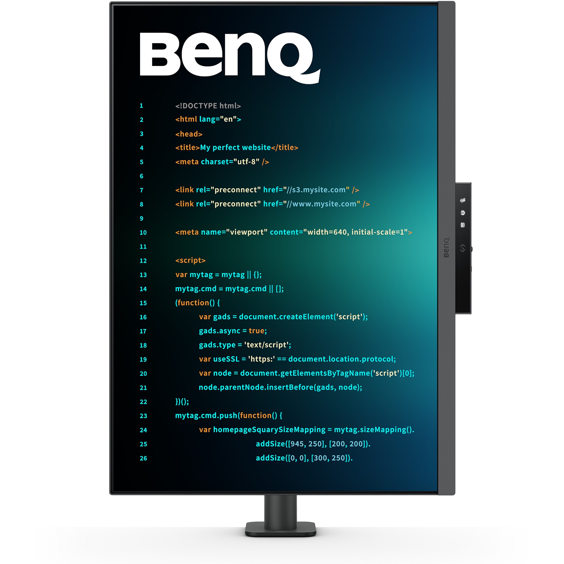 Monitor BenQ RD280UA / 28.2″ / 4K UltraHD IPS / 60Hz / 5ms / USB + HDMI + USB-C + DP - Zezë - Figura 3