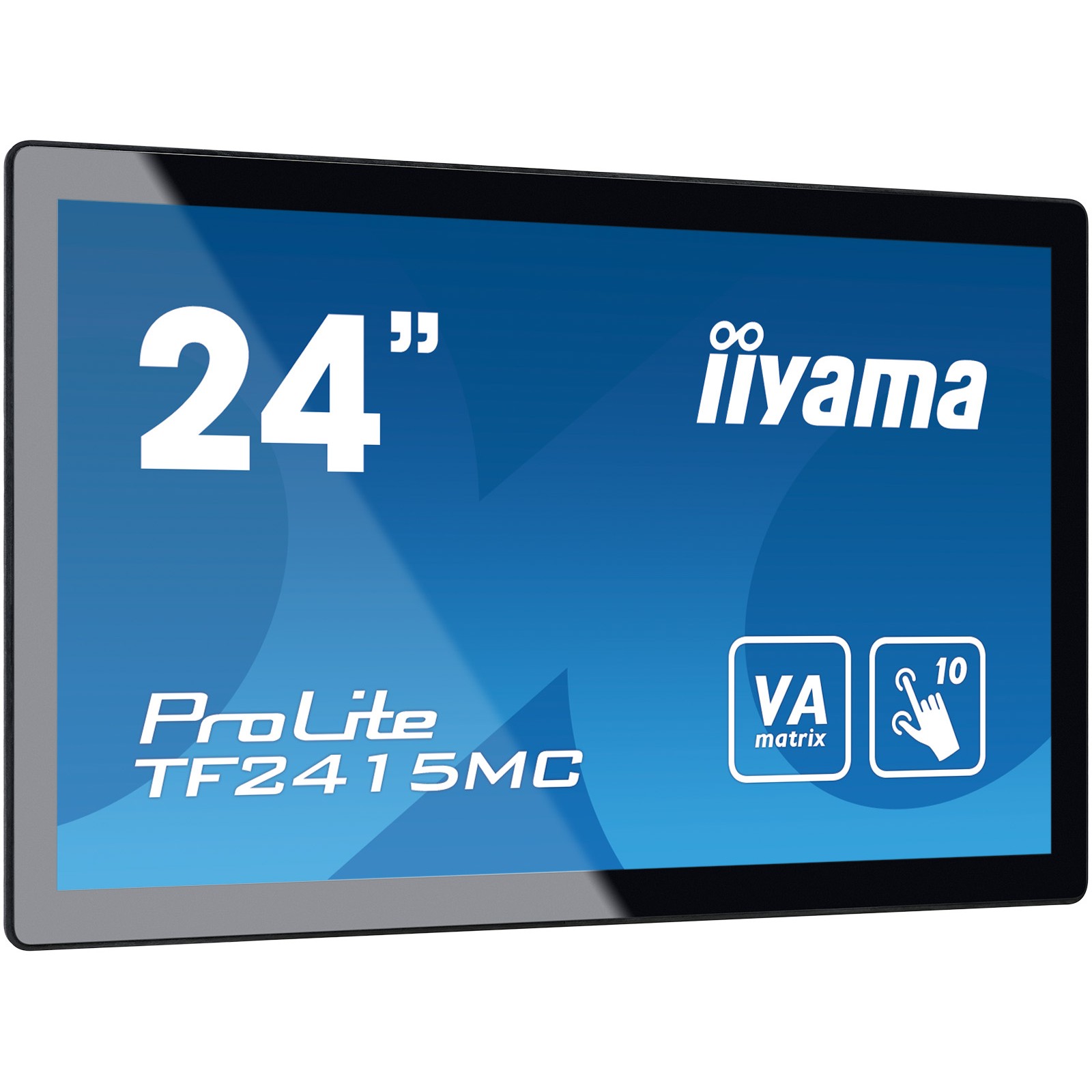 Monitor IIYAMA TF2415MC-B2 / 23.8″ / Full HD VA LED Touch / 75Hz / 16ms / USB + VGA + HDMI + DP - Zezë