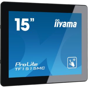 Monitor IIYAMA TF1515MC-B2 / 15″ / XGA TN LED Touch / 75Hz / 8ms / USB + VGA + HDMI + DP - Zezë