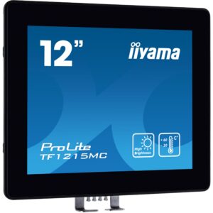 Monitor IIYAMA TF1215MC-B1 / 12.1″ / XGA IPS LCD Touch / 75Hz / 25ms / USB + HDMI + DP + VGA - Zezë