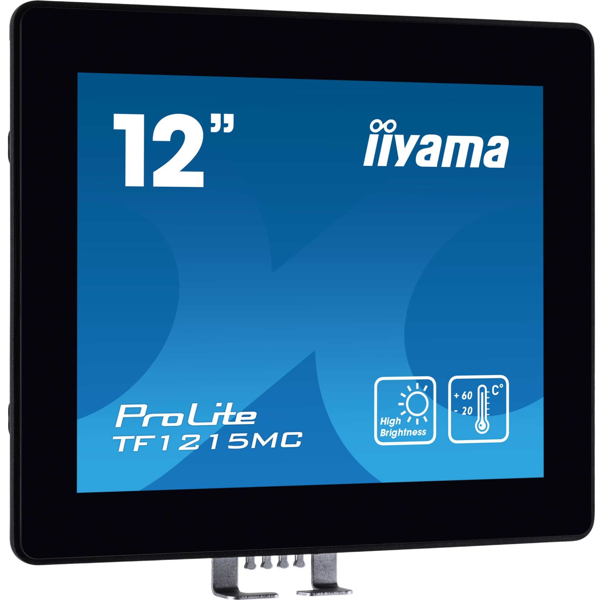 Monitor IIYAMA TF1215MC-B1 / 12.1″ / XGA IPS LCD Touch / 75Hz / 25ms / USB + HDMI + DP + VGA - Zezë