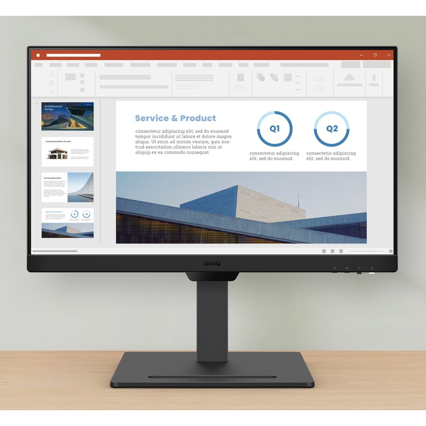 Monitor BenQ GW2490T / 23.8″ / FHD / 16:9 / HDMI + DP / IPS / E zezë / 100Hz / Lift + Pivot - Figura 2