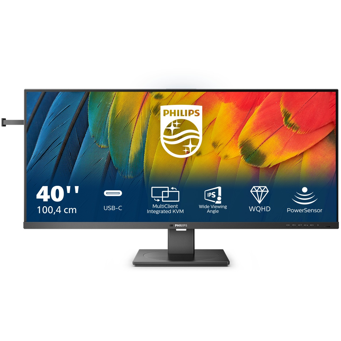 Monitor Philips 40B1U5600 / 40″ / Wide QHD IPS LCD / 100Hz / 4ms / HDMI + DP + USB-C - Zezë - Figura 2