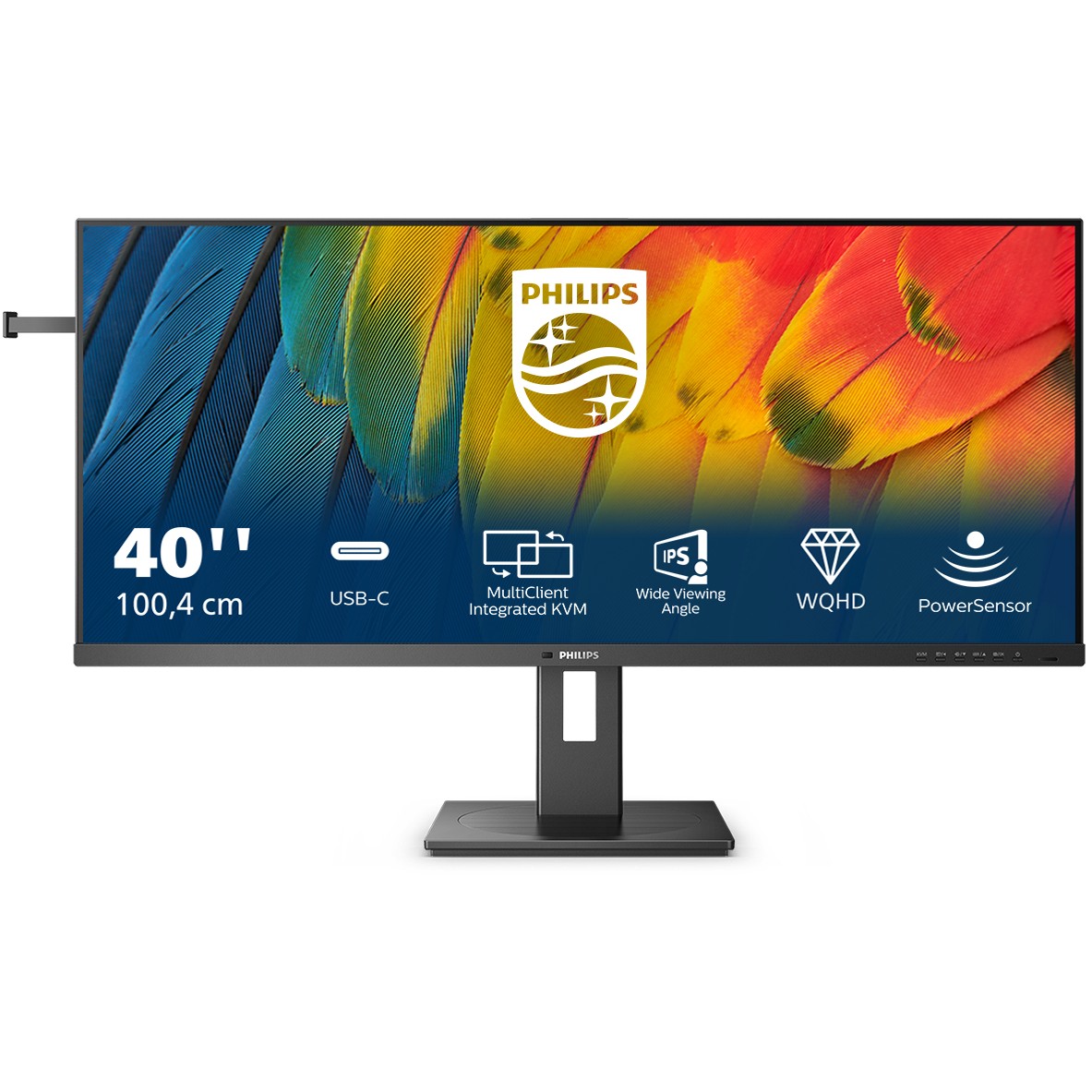 Monitor Philips 40B1U5600 / 40″ / Wide QHD IPS LCD / 100Hz / 4ms / HDMI + DP + USB-C - Zezë - Figura 3