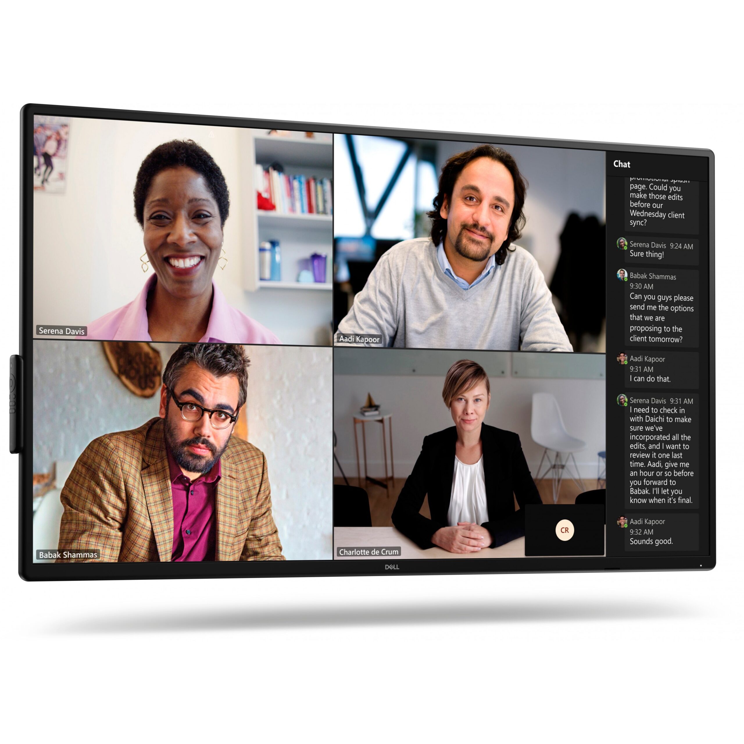 Ekran Prezantues Dell Pro P5525QC / 55″ / 4K UHD IPS LCD / 75 Hz / 8ms / HDMI + DP + USB-C / Speaker - Zezë