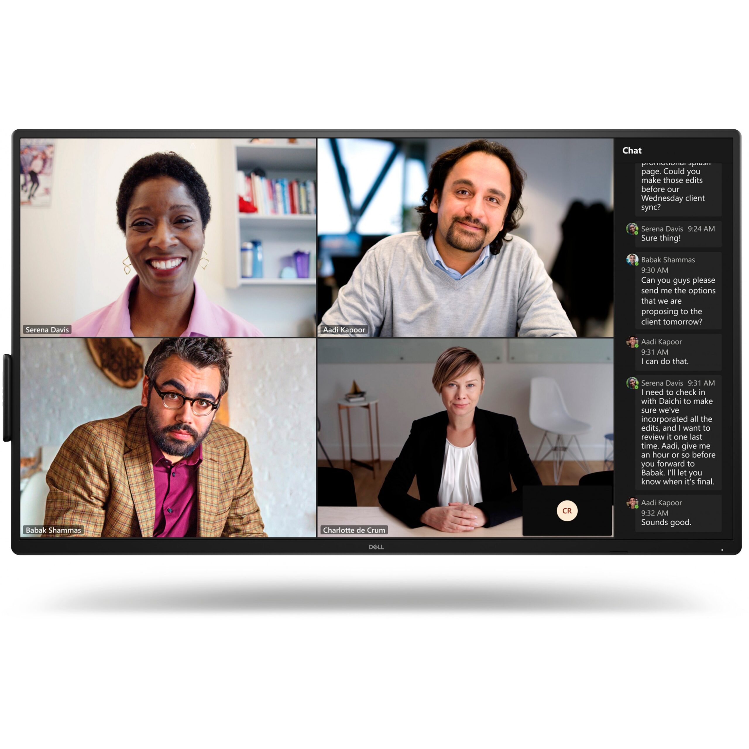 Ekran Prezantues Dell Pro P5525QC / 55″ / 4K UHD IPS LCD / 75 Hz / 8ms / HDMI + DP + USB-C / Speaker - Zezë - Figura 2