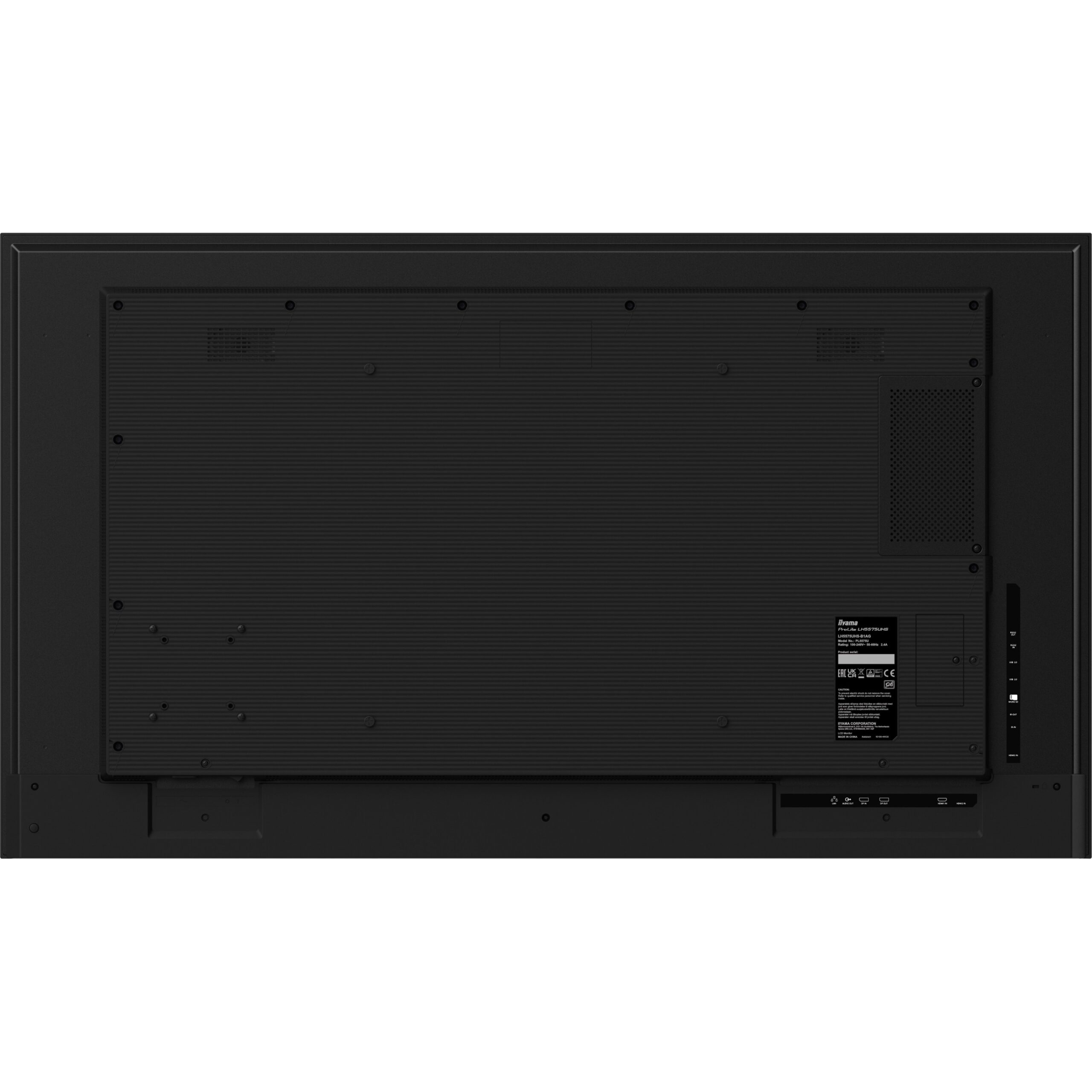 Ekran Prezantues iiyama ProLite LH5575UHS-B1AG / 55″ / 4K UHD IPS LCD / 60 Hz / 8ms / HDMI + DP + USB / Speaker - Zezë - Figura 4