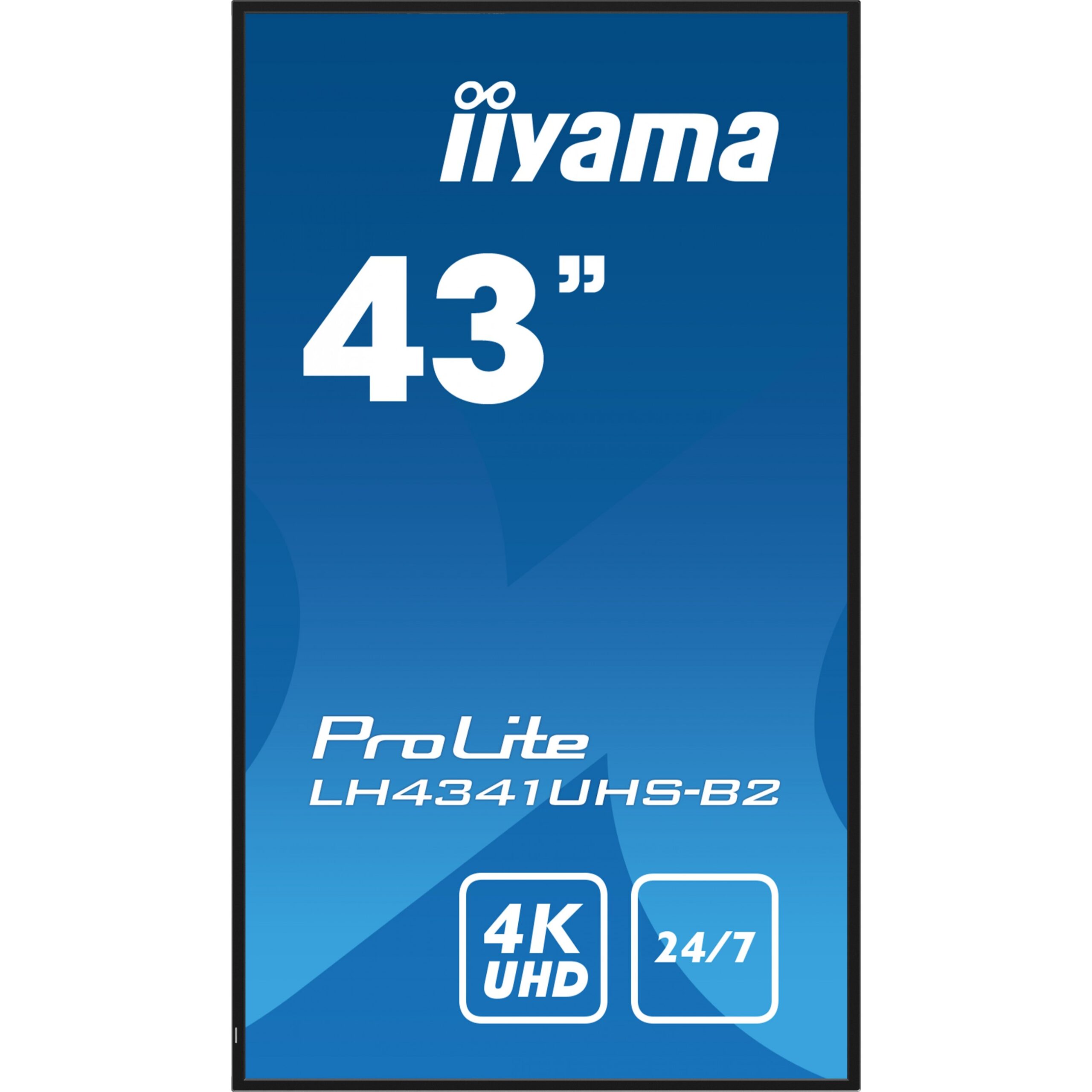 Monitor IIYAMA LH4341UHS-B2 / 43" 4K Ultra HD 8 ms IPS / HDMI, USB / e zezë - Figura 2