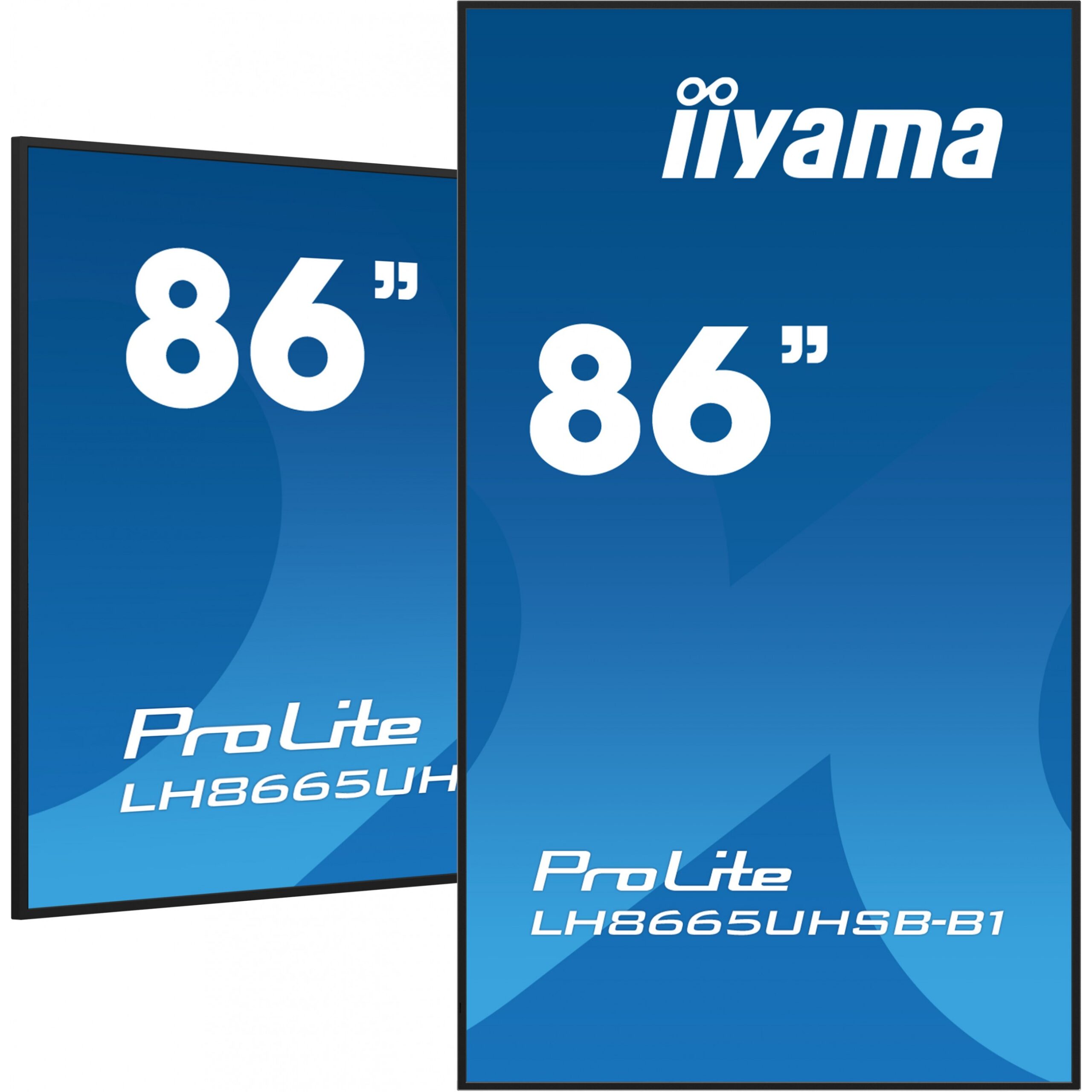 Ekran Prezantues IIYAMA ProLite LH8665UHSB-B1 / 86″ / 4K UHD IPS LED / 60 Hz / 8ms / HDMI + DP + USB - Zezë