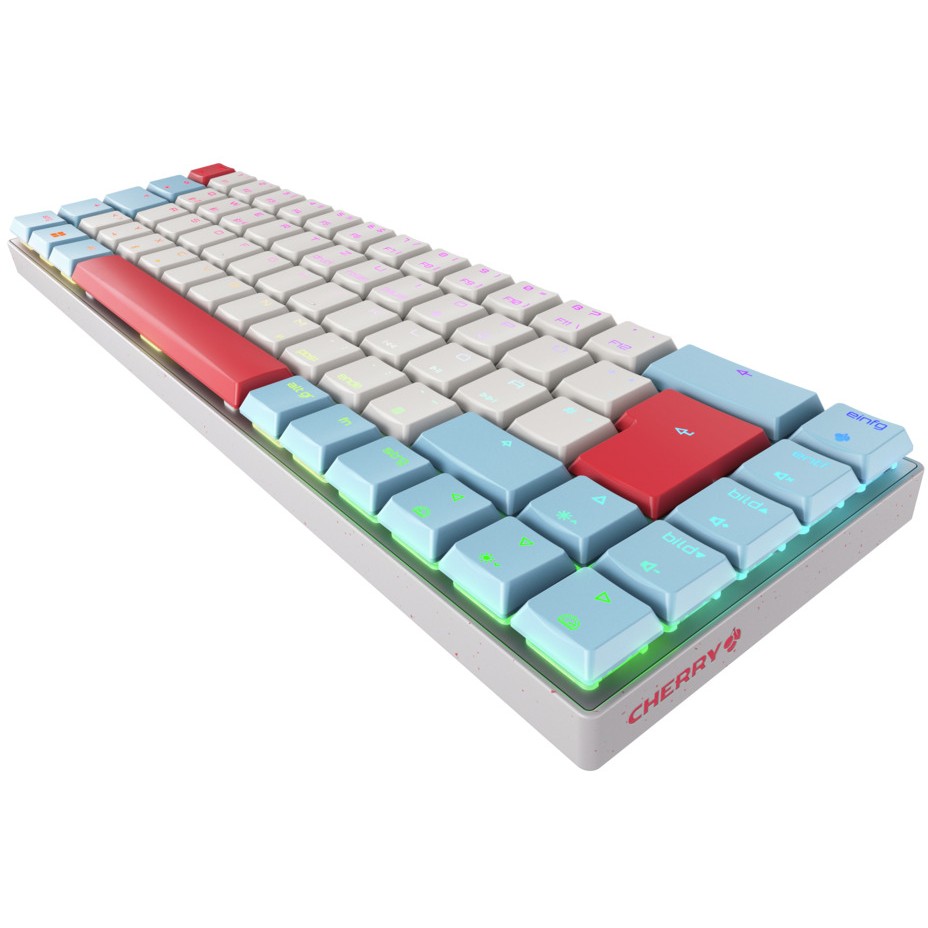 Tastierë CHERRY MX-LP 2.1 Compact / pa kabllo / RF + Bluetooth / mekanike / RGB / e bardhë - Figura 4