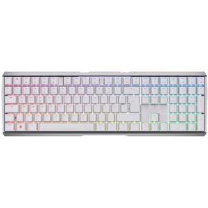 Tastierë CHERRY MX 3.0S RGB / pa kabllo / RF + Bluetooth / mekanike / RGB / e bardhë