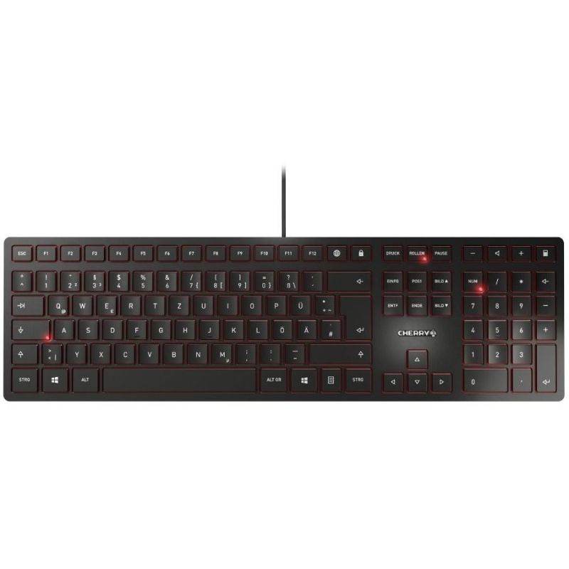 Tastierë me Kabllo CHERRY KC 6000 Slim - Zezë