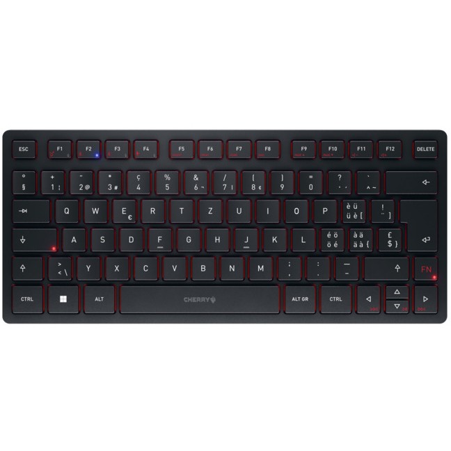Tastierë CHERRY KW 9200 MINI / USB + RF Wireless + Bluetooth / QWERTZ / e zezë - Figura 5