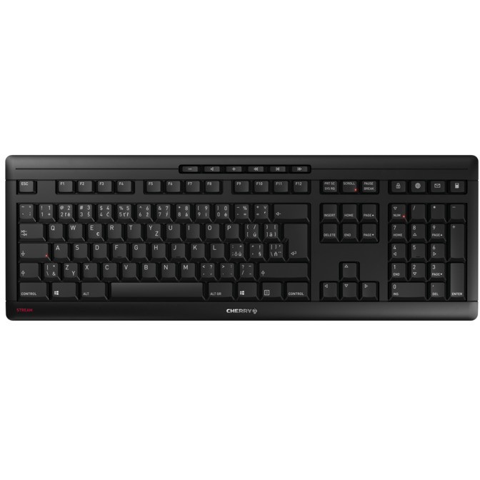 Tastierë me kabllo Cherry Stream / Czech QWERTZ - Zezë