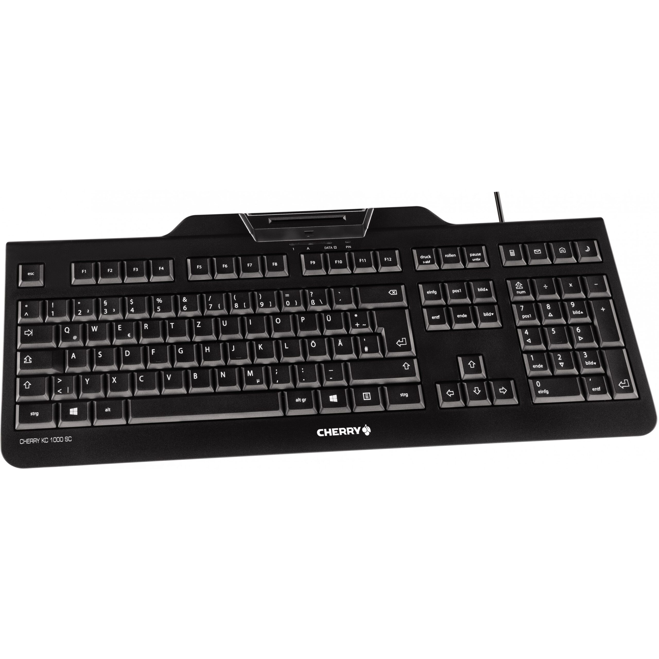Tastierë CHERRY KC 1000 SC UK-ENGLISH / e zezë - Figura 3