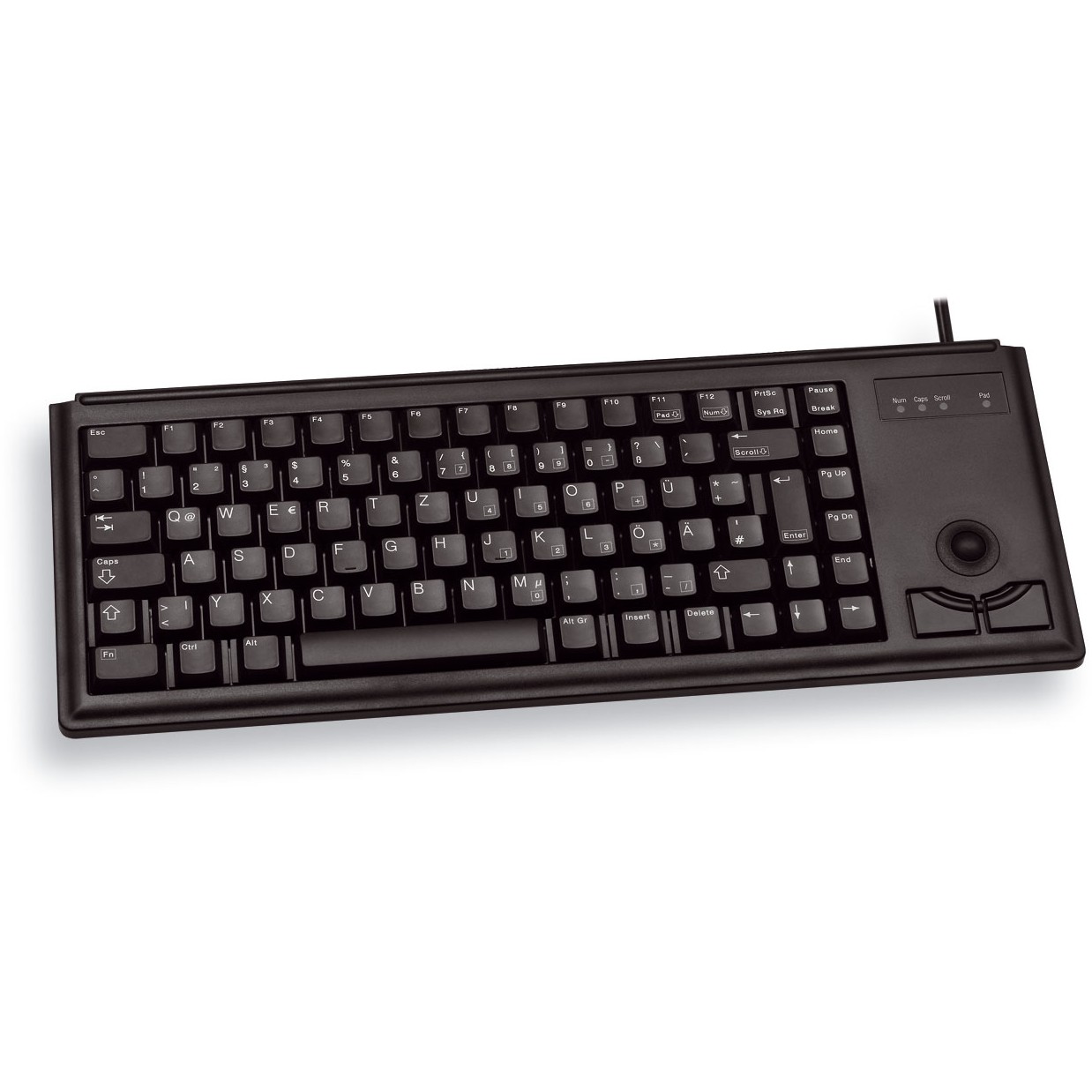 Tastierë me kabllo CHERRY G84-4400 TRACKBALL / USB / e zezë - Figura 3