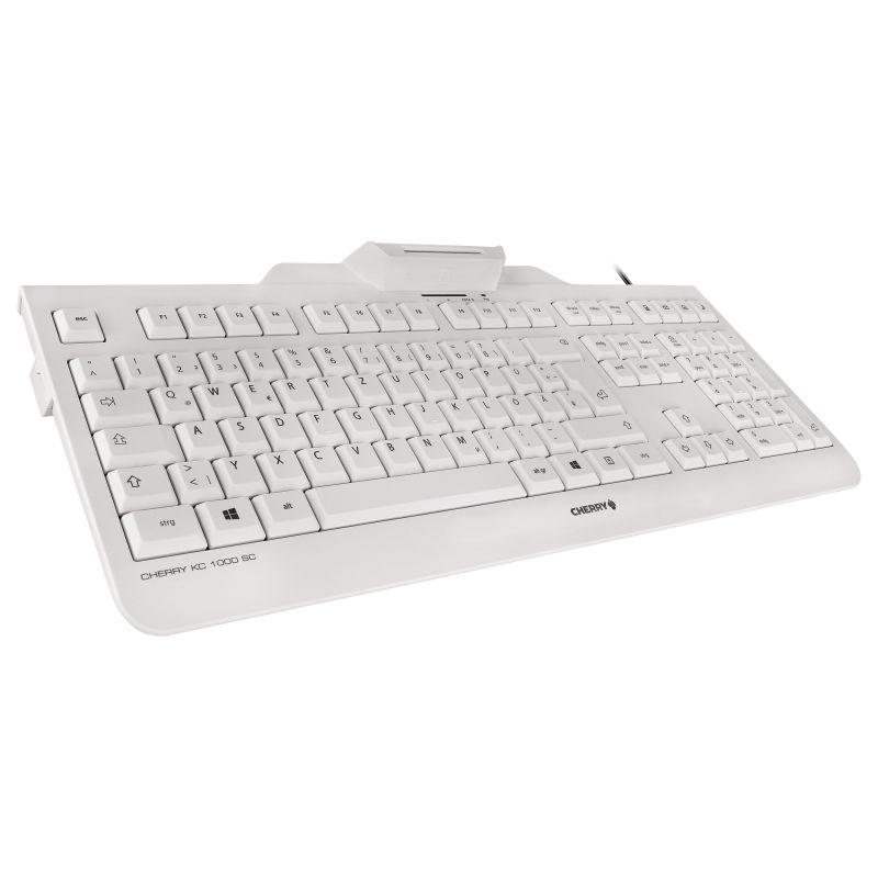Tastierë me Kabllo CHERRY KC 1000 SC / QWERTY / Nordic Language - Gri e Hapur - Figura 2