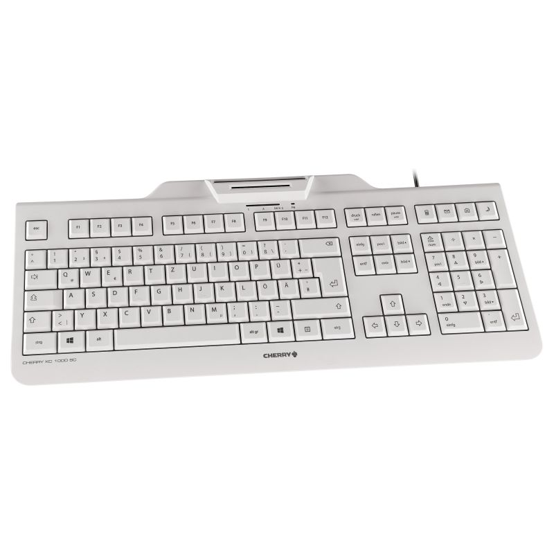 Tastierë me Kabllo CHERRY KC 1000 SC / QWERTY / Nordic Language - Gri e Hapur - Figura 4