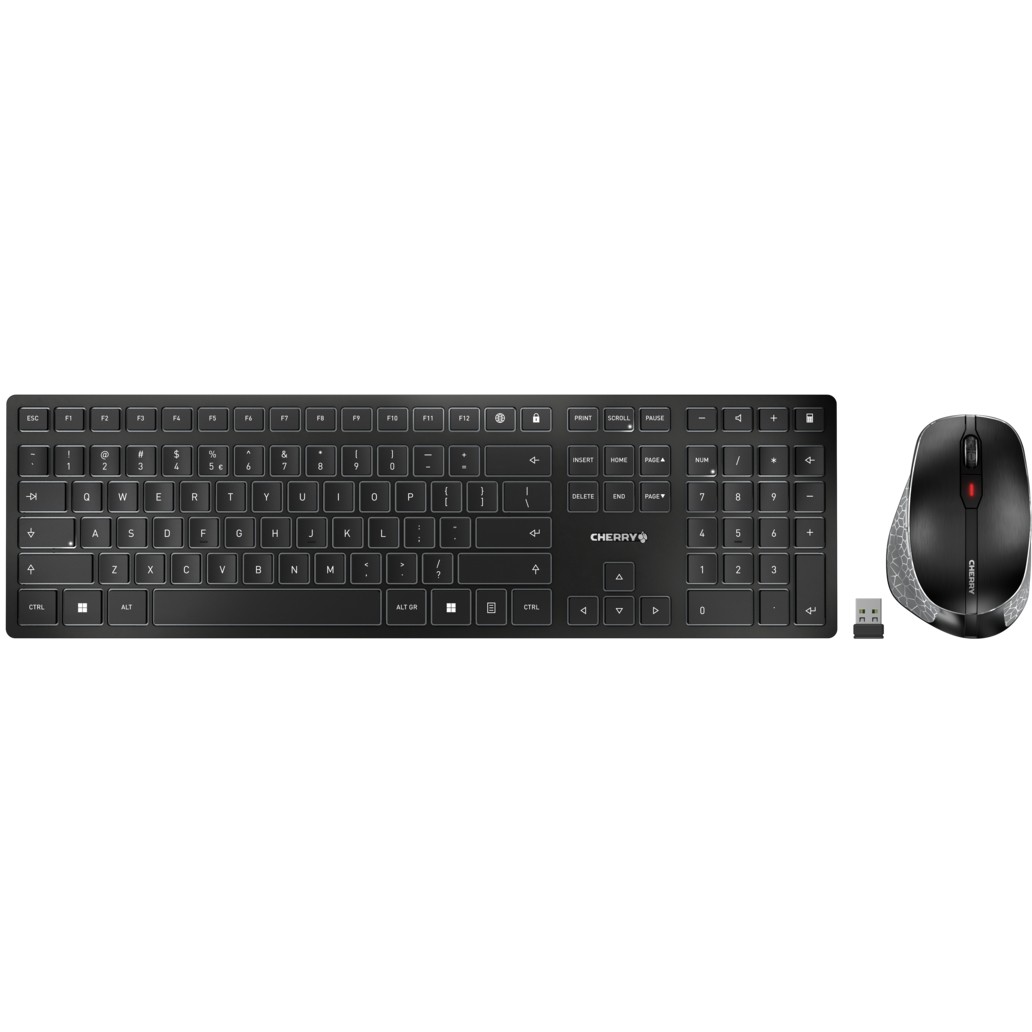 Combo (Tastierë & Maus ) CHERRY DW 9500 Slim / layout (EU) – Zezë